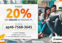 Gorące rabaty na nazwa.pl – jedyny taki kod zniżkowy Rabat zniżka na usługi w nazwa.pl