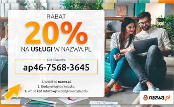 Gorące rabaty na nazwa.pl – jedyny taki kod zniżkowy Rabat zniżka na usługi w nazwa.pl